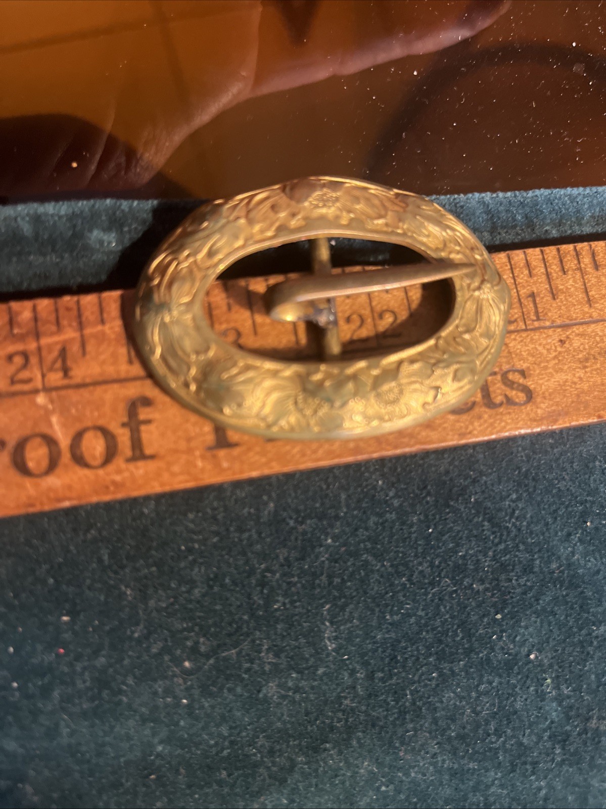 Antique Unger Brothers Art Nouveau Roman Alloy Sash Belt Buckle Victorian