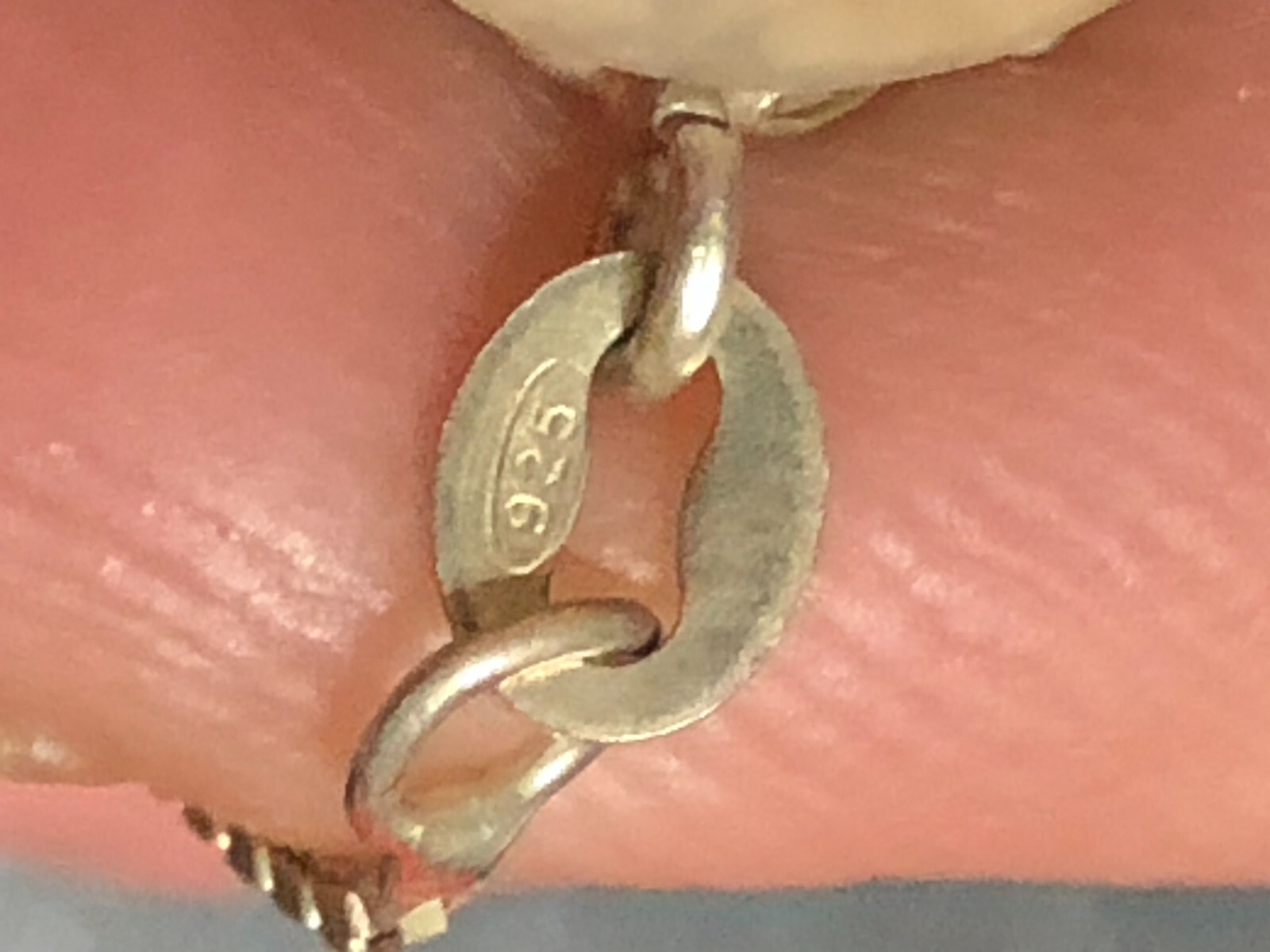 EASTER SPECIAL Vintage Sterling Silver Necklace w/Unknown Multi-Faceted Stone 5g
