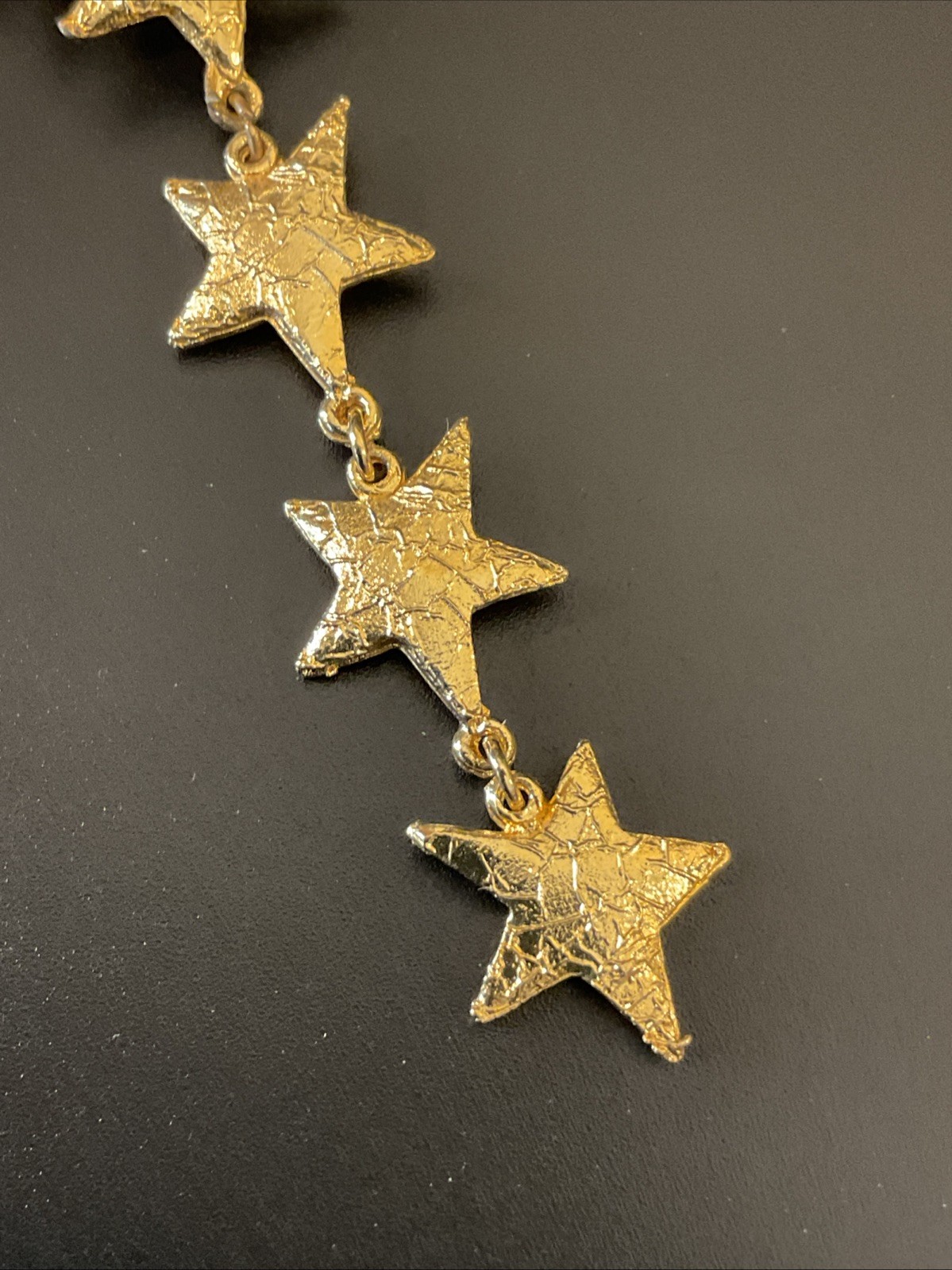 Vintage Designer Signed Ultra Craft Gold Tone Shooting Star Dangle Brooch Pin