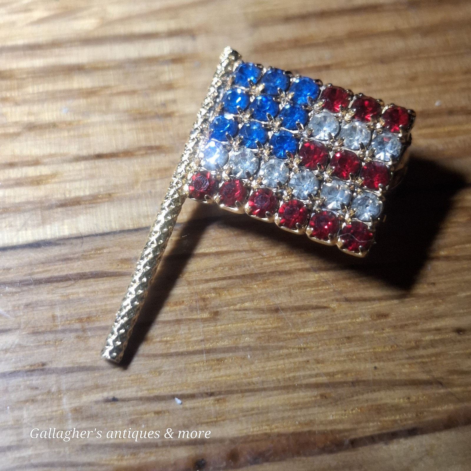 Vintage RED WHITE BLUE American Flag Jewelry Lot Patriotic USA 4th Of July 140