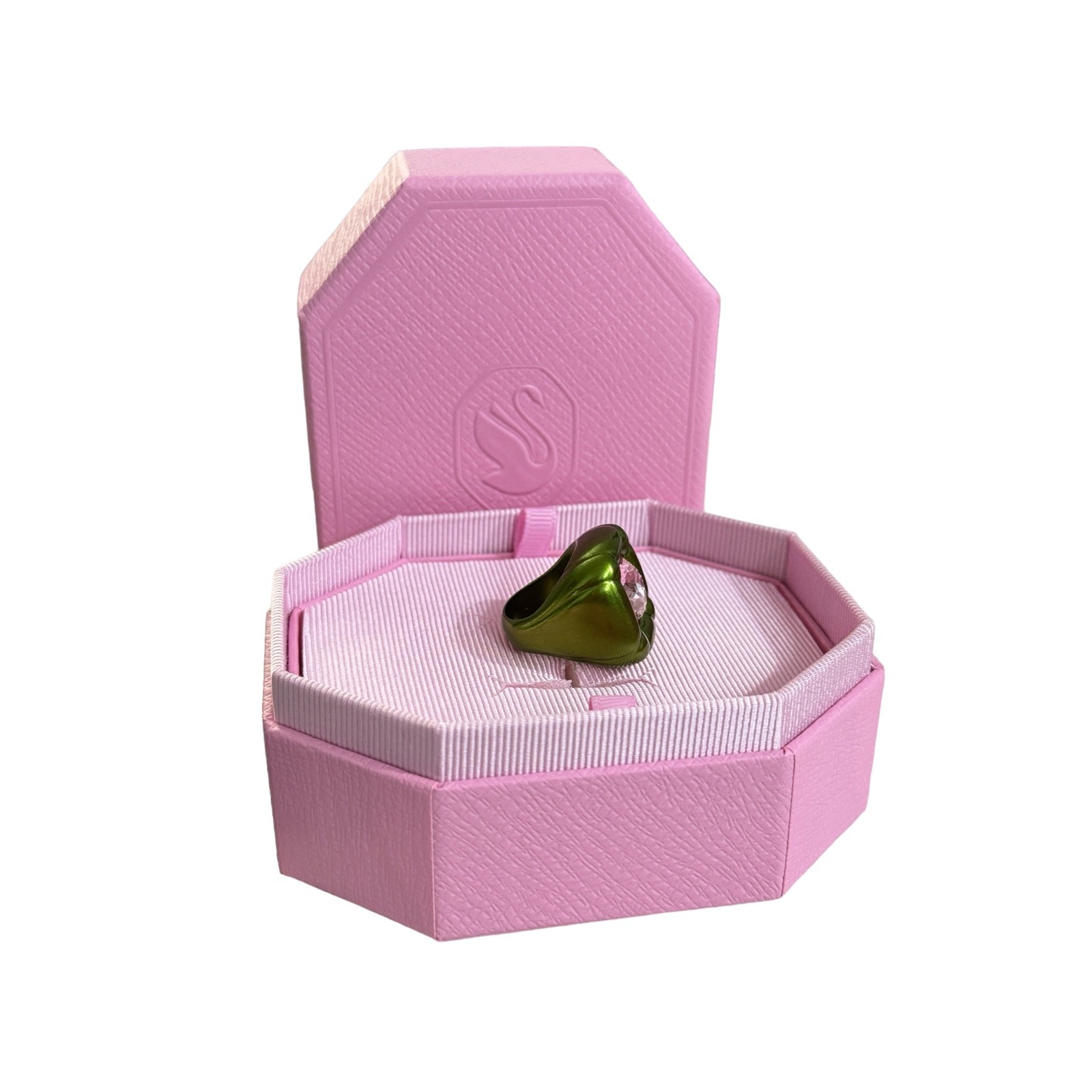 Swarovski Dulcis Cocktail Ring sizen 60 / 9 Green New