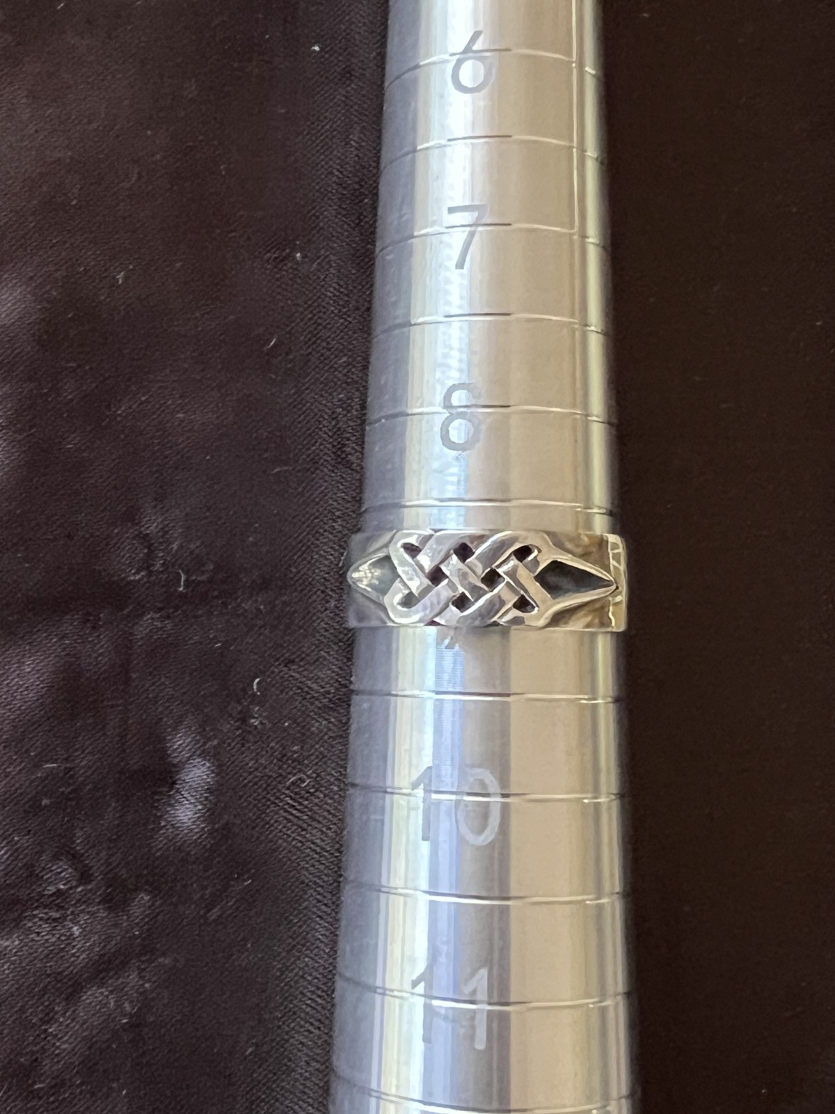 NEW Vintage Celtic Knotwork Sterling Silver Band 925 Ring size 9