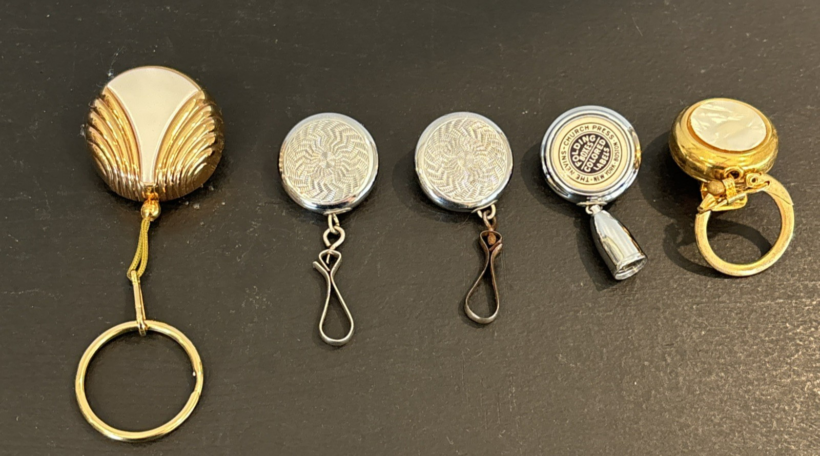 3 Ketcham McDougall Retractable Chain Pin for Keys Watch Glasses Pen Avon Other