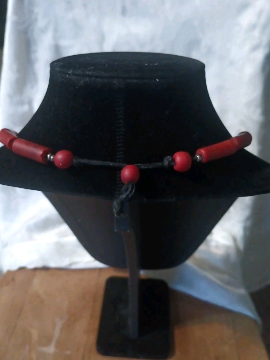 Antique African Trade/Prayer Bead Necklace 26″ Handcrafted Jewelry