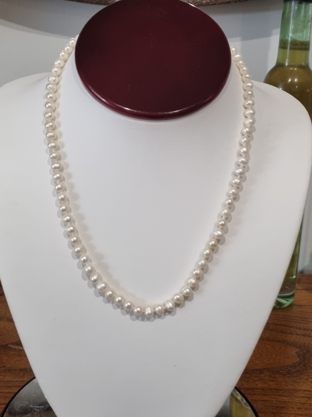 Two Vintage (2) 14k Gold Single Strand Pearl Necklaces c1990s JCM See Video