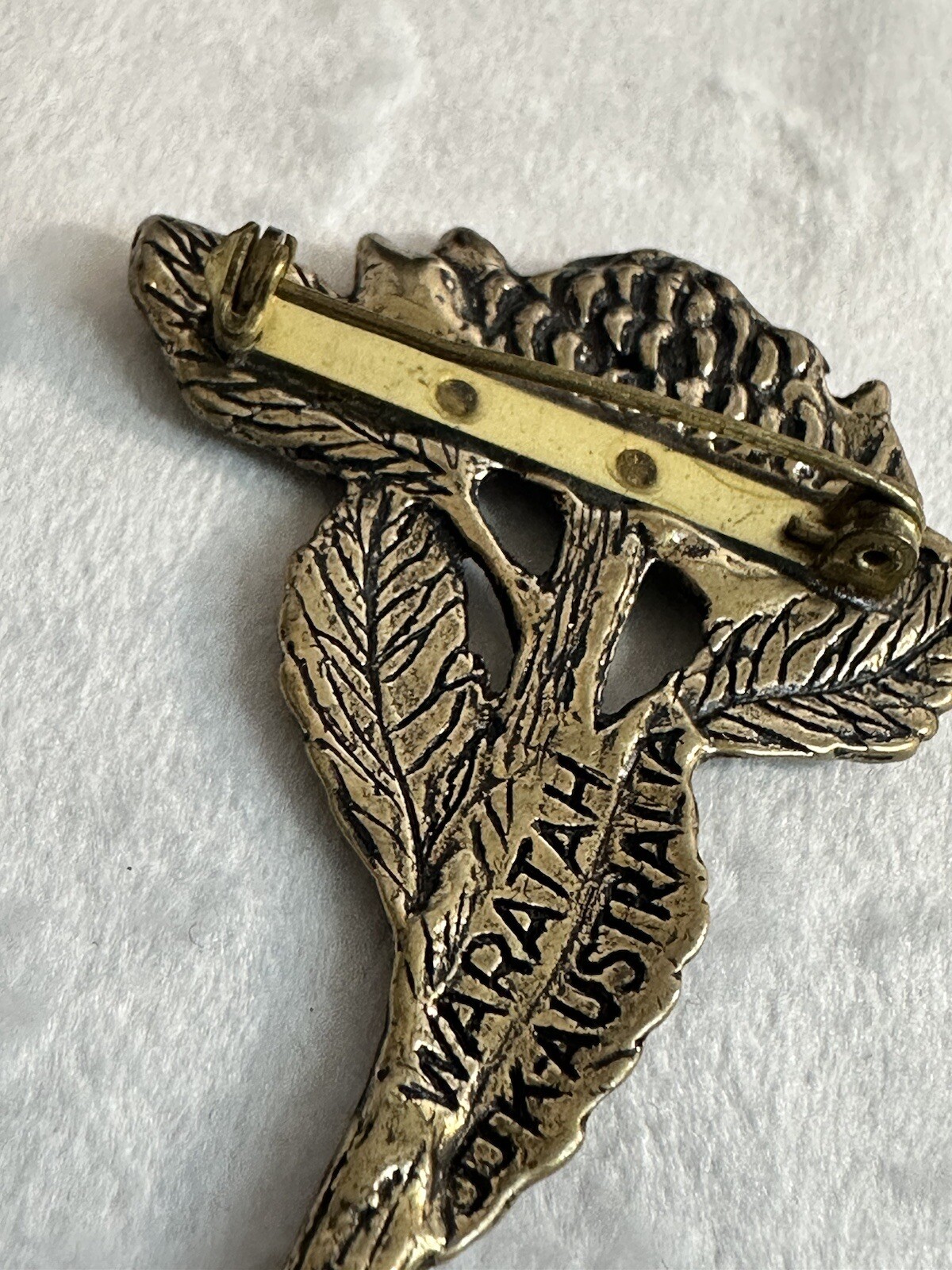 Vintage JJK AUSTRALIAN WARATAH FLOWER Brooch