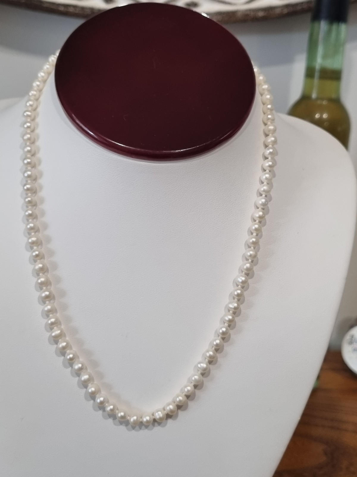 Two Vintage (2) 14k Gold Single Strand Pearl Necklaces c1990s JCM See Video