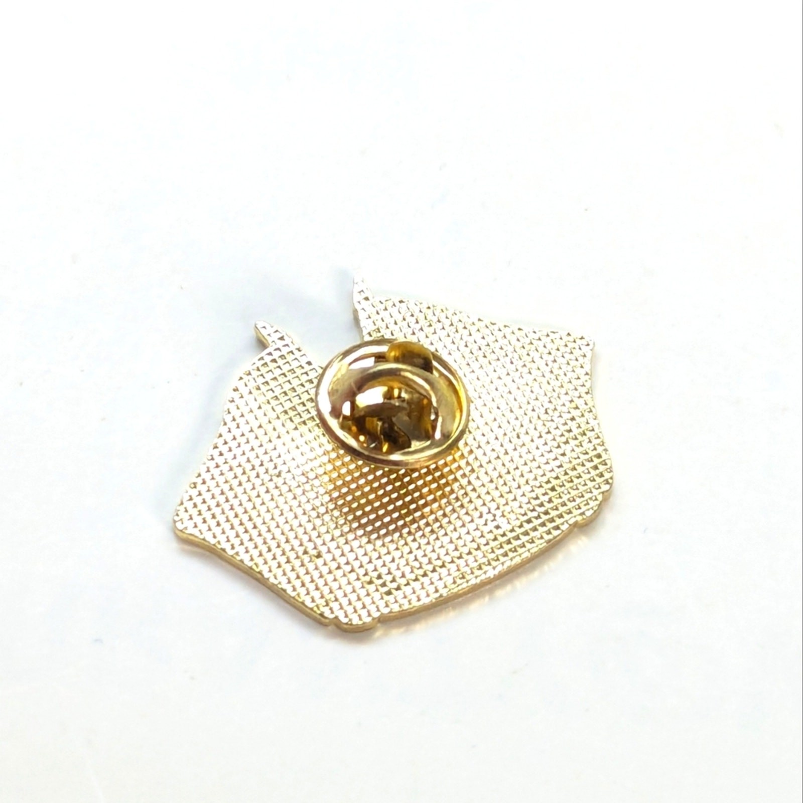 Vintage Gold Tone Enamel American Flag Navy Flag Classic Military Lapel Hat Pin