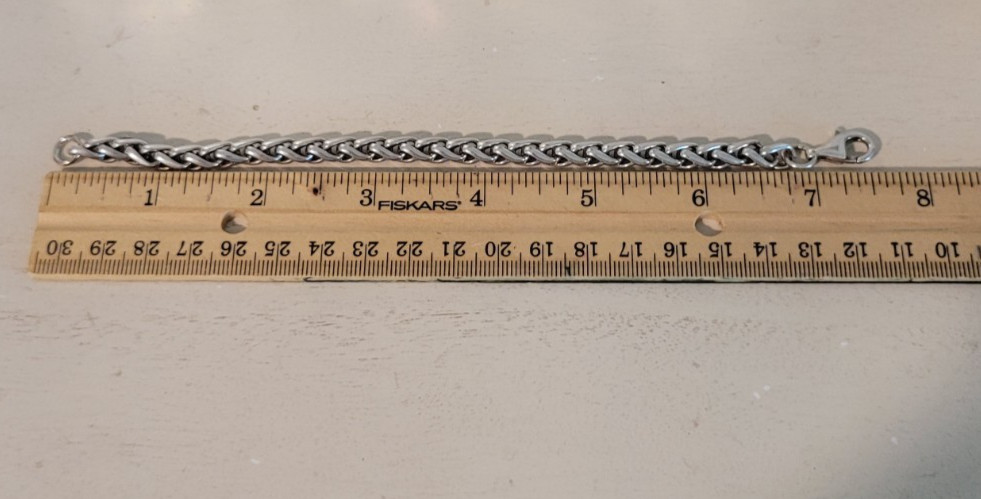 Vintage MSC 925 Sterling Silver Interwoven Link Bracelet 7.5″ L – 23.6 grams