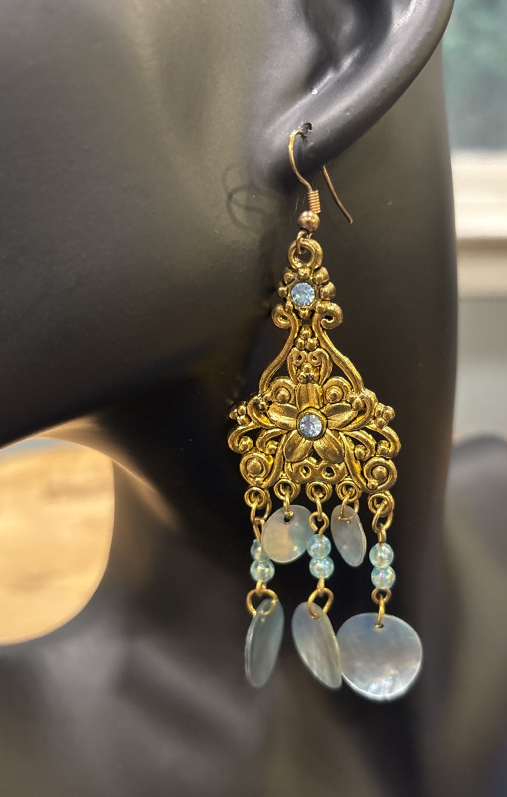 Vintage Bohemian Style Dangling Pierced Earrings