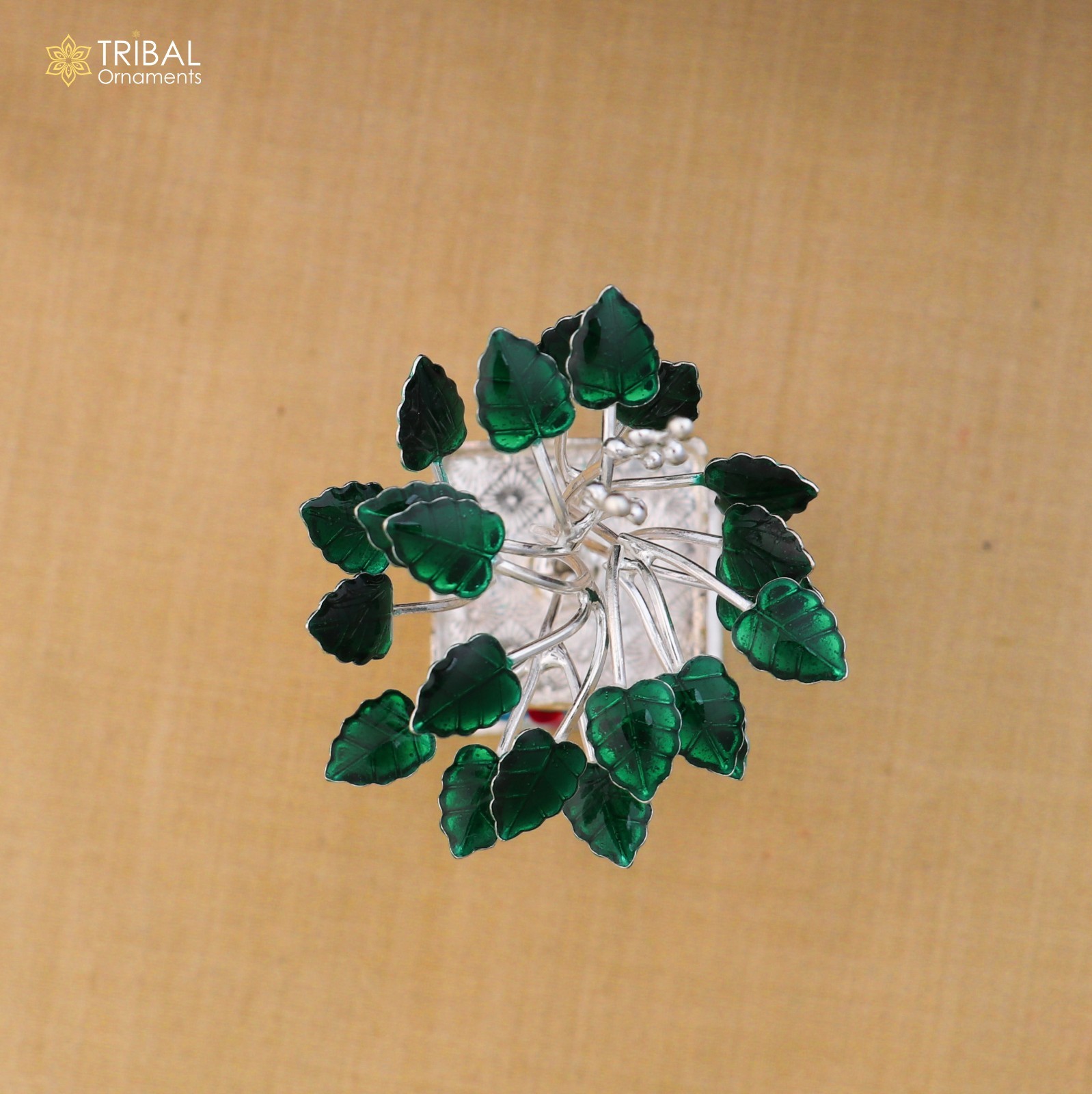 925sterling silver tulsi plant basil rosary plant for puja temple article su1396