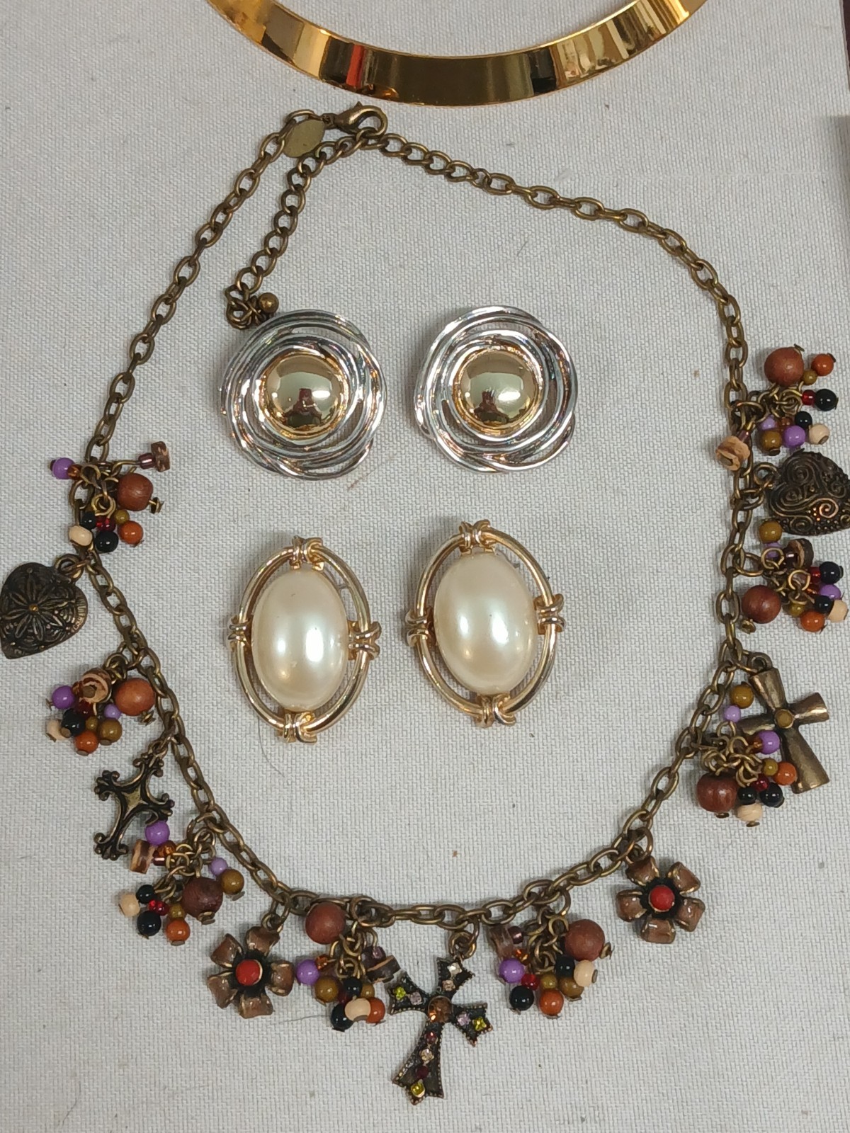 VTG Premier Designs Jewelry Lot Silver Gold Tone Necklaces Bracelets++ (#133)