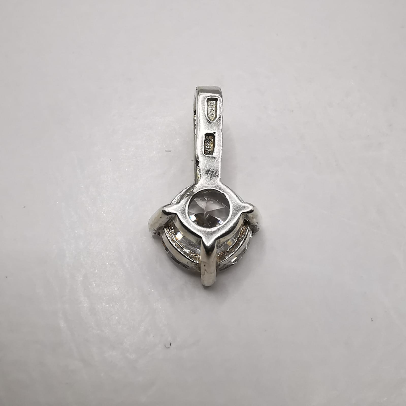 Vintage Elegant Pendant made of 925 silver,handmade, Zircon 1.74g