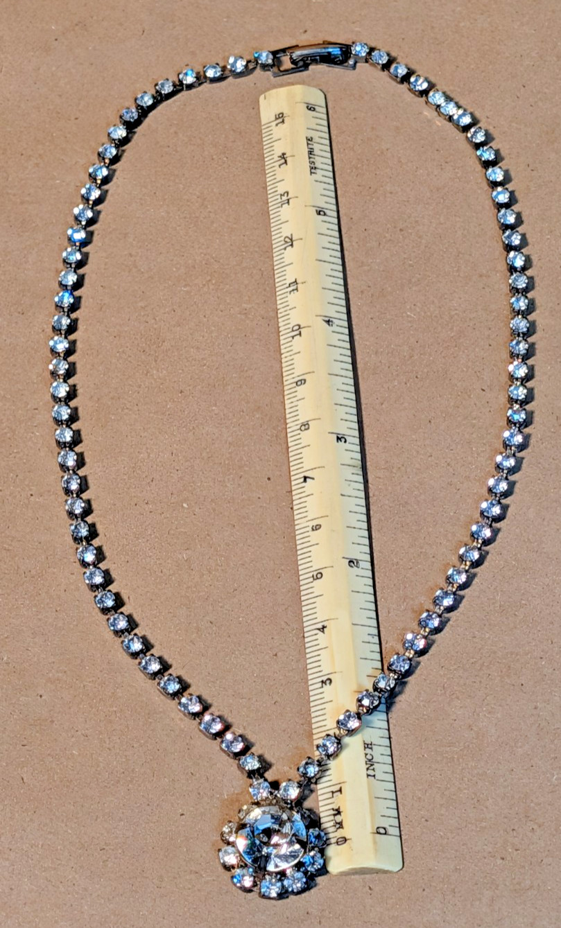 Vintage Faux Diamond Necklace