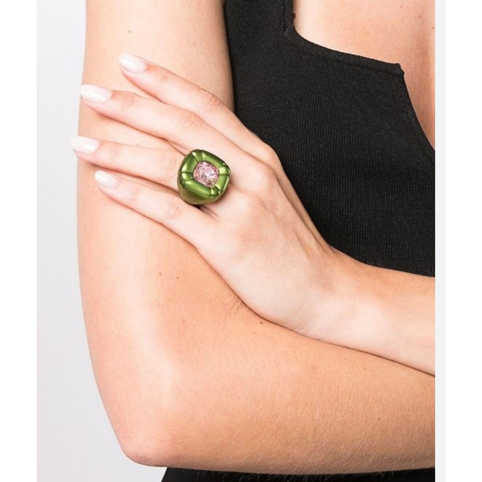 Swarovski Dulcis Cocktail Ring sizen 60 / 9 Green New