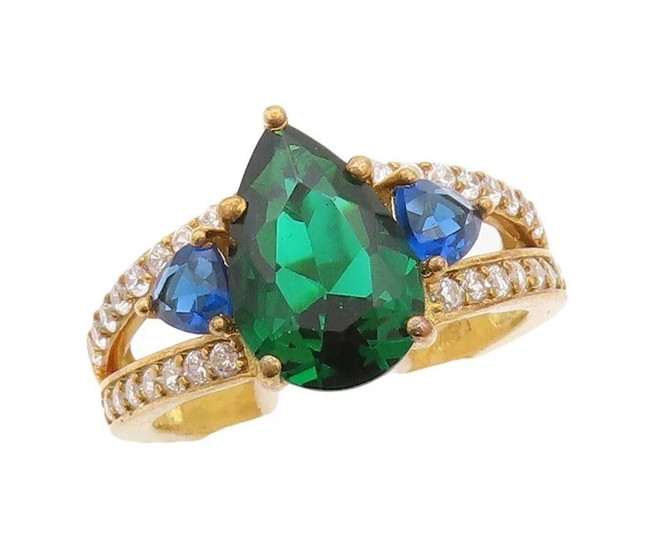 2.5Ct art Deco Style Lab Created Diamond Engagement Anniversary 14K Gold FN Ring