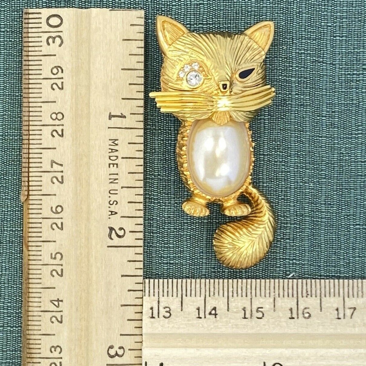 Vtg 1996 RARE Edgar Berebi Limited Ed. Mr Mustache The Cat GP Brooch NOS