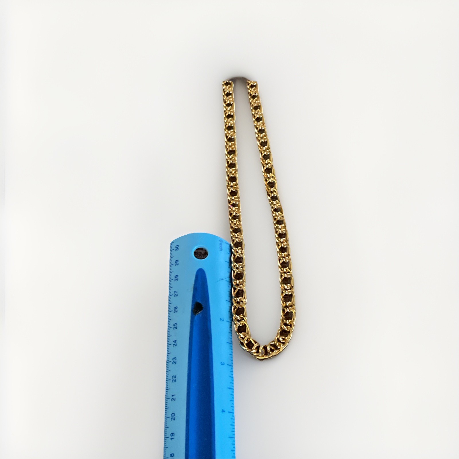 Kenneth Jay Lane KJL Set Of Two (2) Goldtone Chains One 29”L & One 24”L Vintage