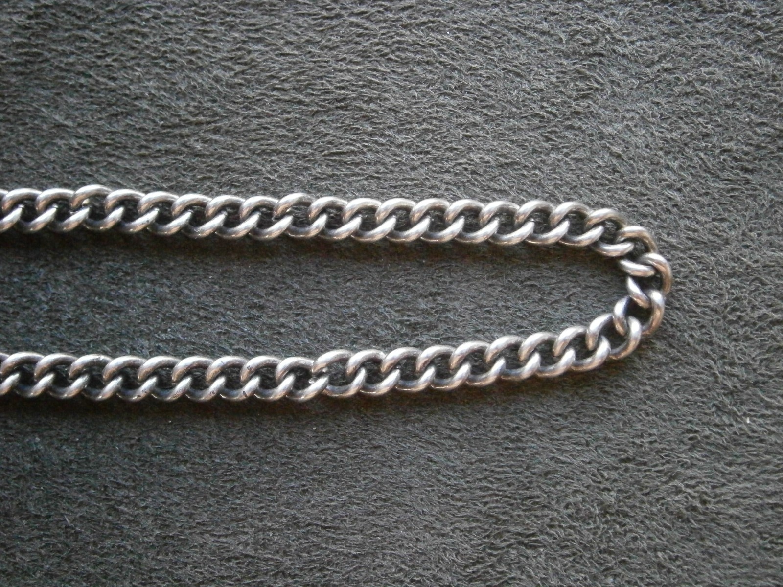 Close Curb Small Link Vintage Sterling Silver Bracelet 7.25″ ~ 8.9g
