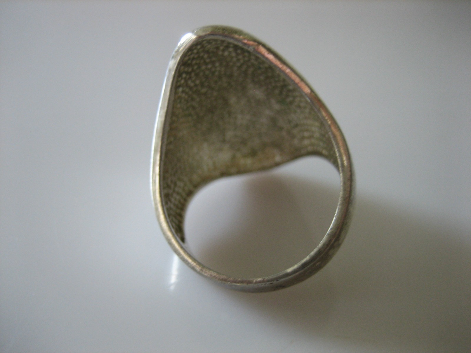 VINTAGE STERLING SILVER 925 MARKED MC MODERNIST DOME RING SIZE 8.5