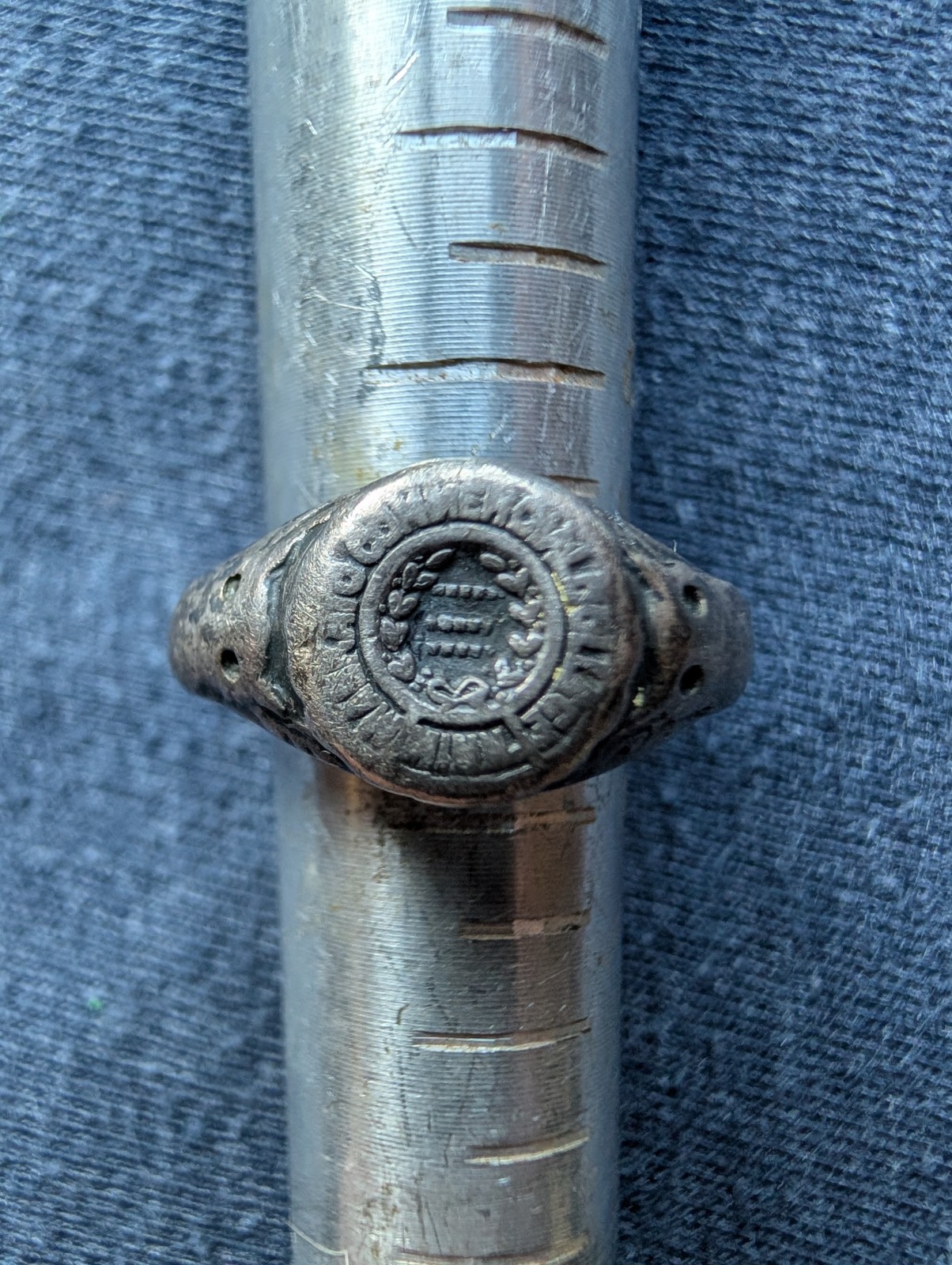 Antique 1916-1940 Mankato Commercial College MN Sterling Silver Honor Ring 7