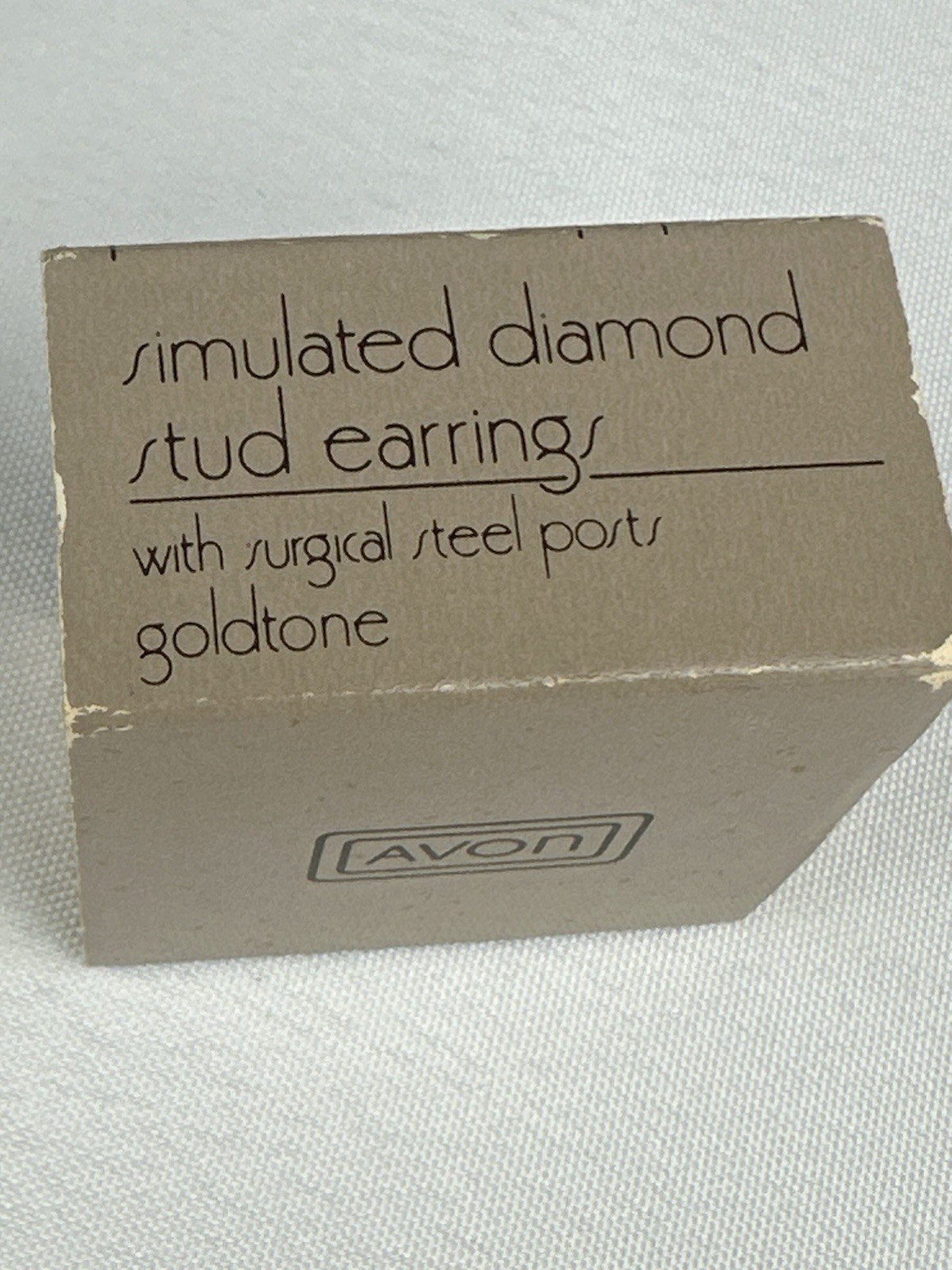 Avon 1984 Simulated Diamond Stud Earrings
