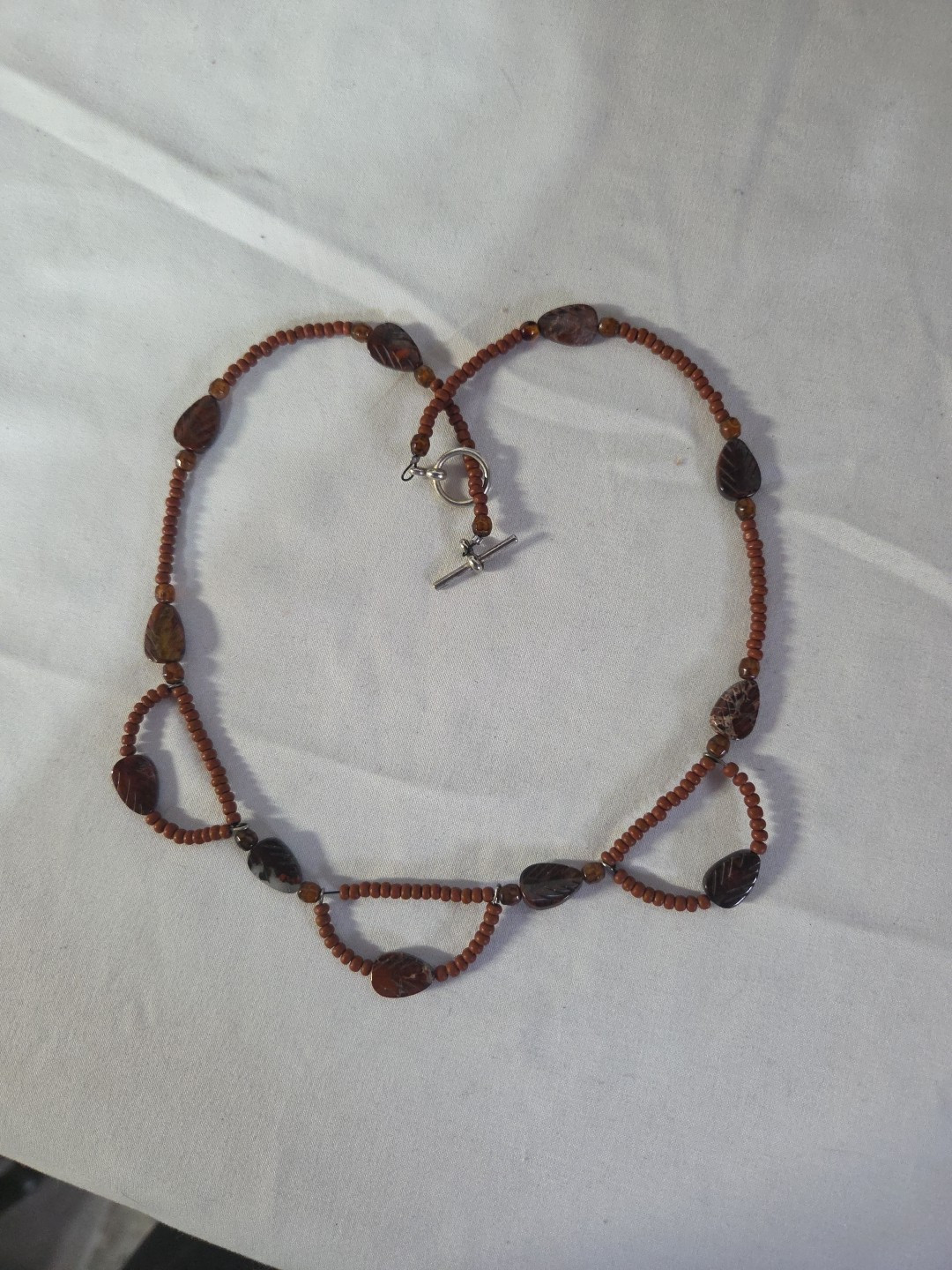 Vintage Gemstone Necklace, Navajo/Southwest, Beautiful Detail – 16″ (915)