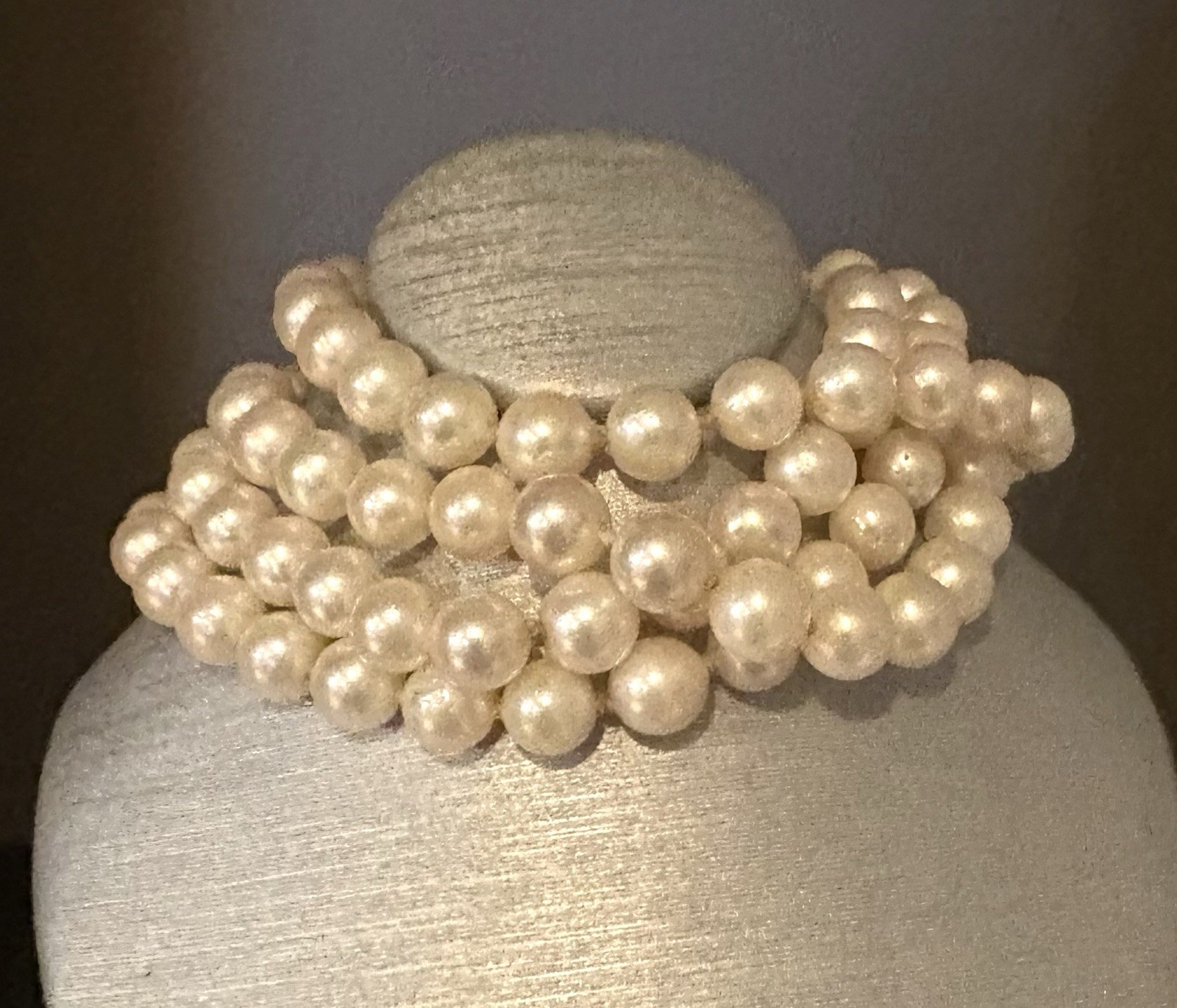 Slip On 6MM CULTURED PEARL NECKLACE 27 INCHES LONG Continuous No Clasp