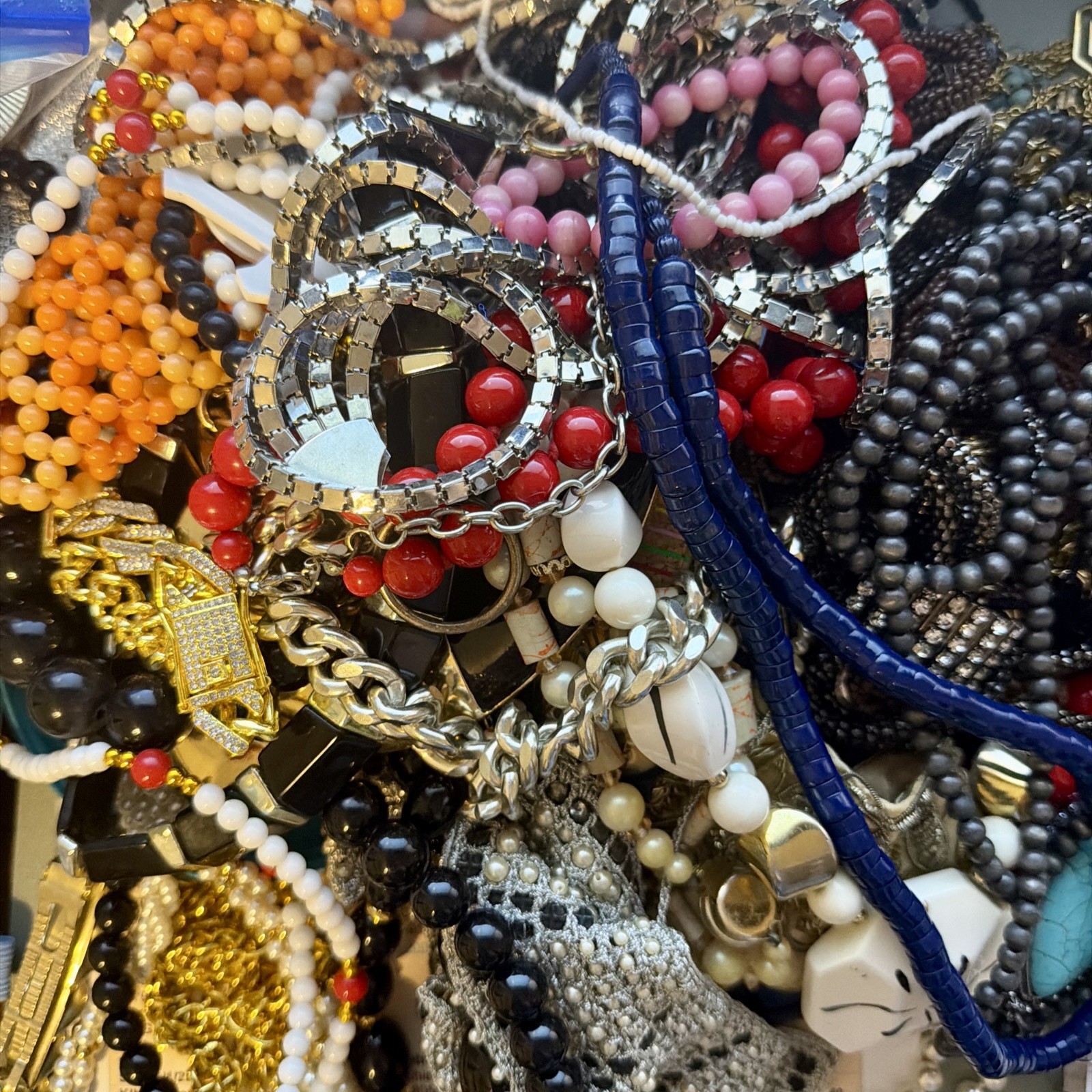 1 – 2 LB Mixed Jewelry LOT Modern and Vintage ALL WEARABLE Bulk LOT
