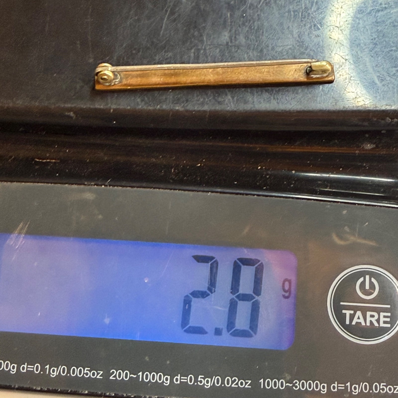 Vintage Gold Filled Bar Brooch