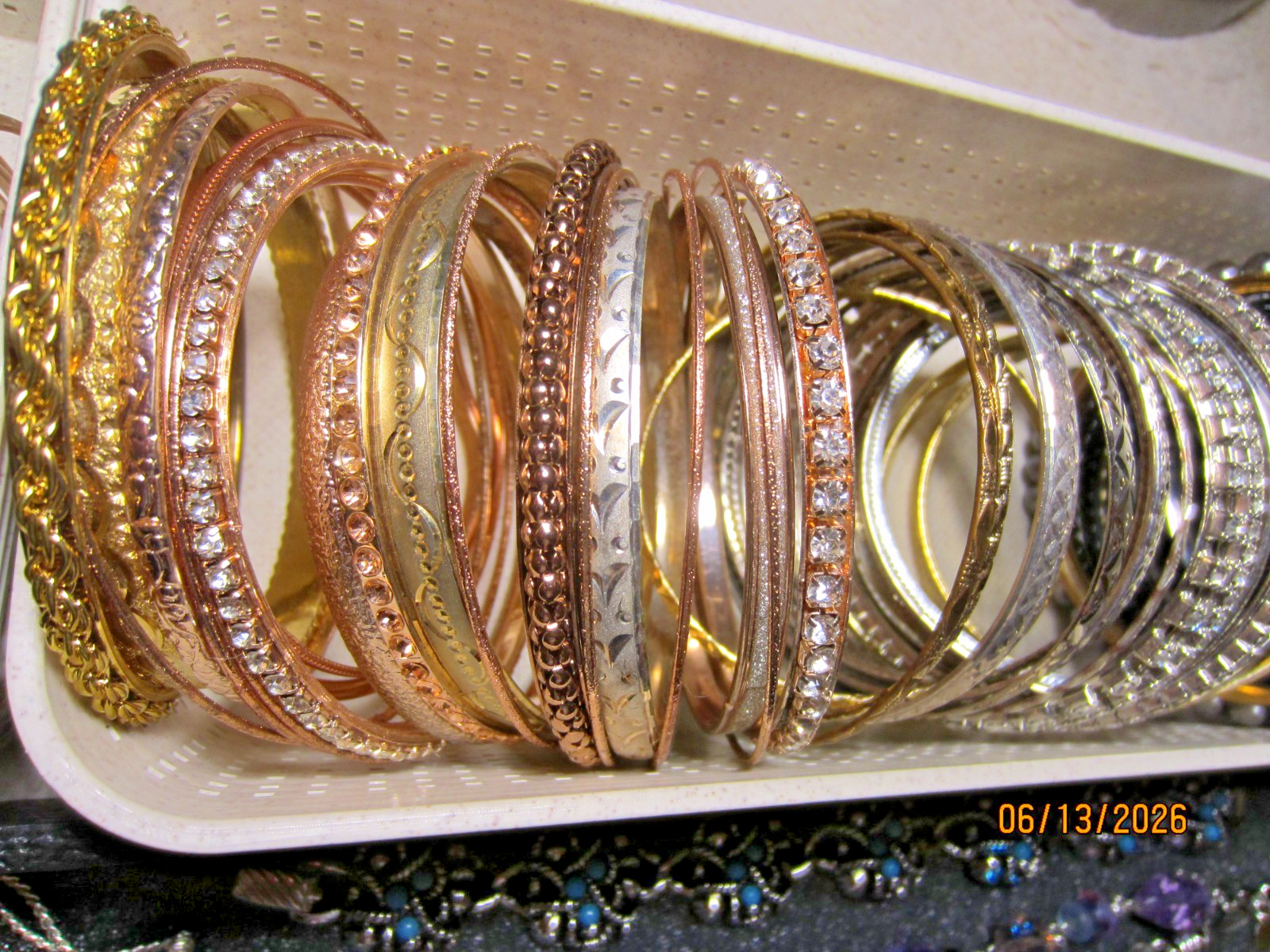 Mixed Lot ALL Bracelets Vintage/Modern Bangles Gemstone Wrap Signed Rhinestones