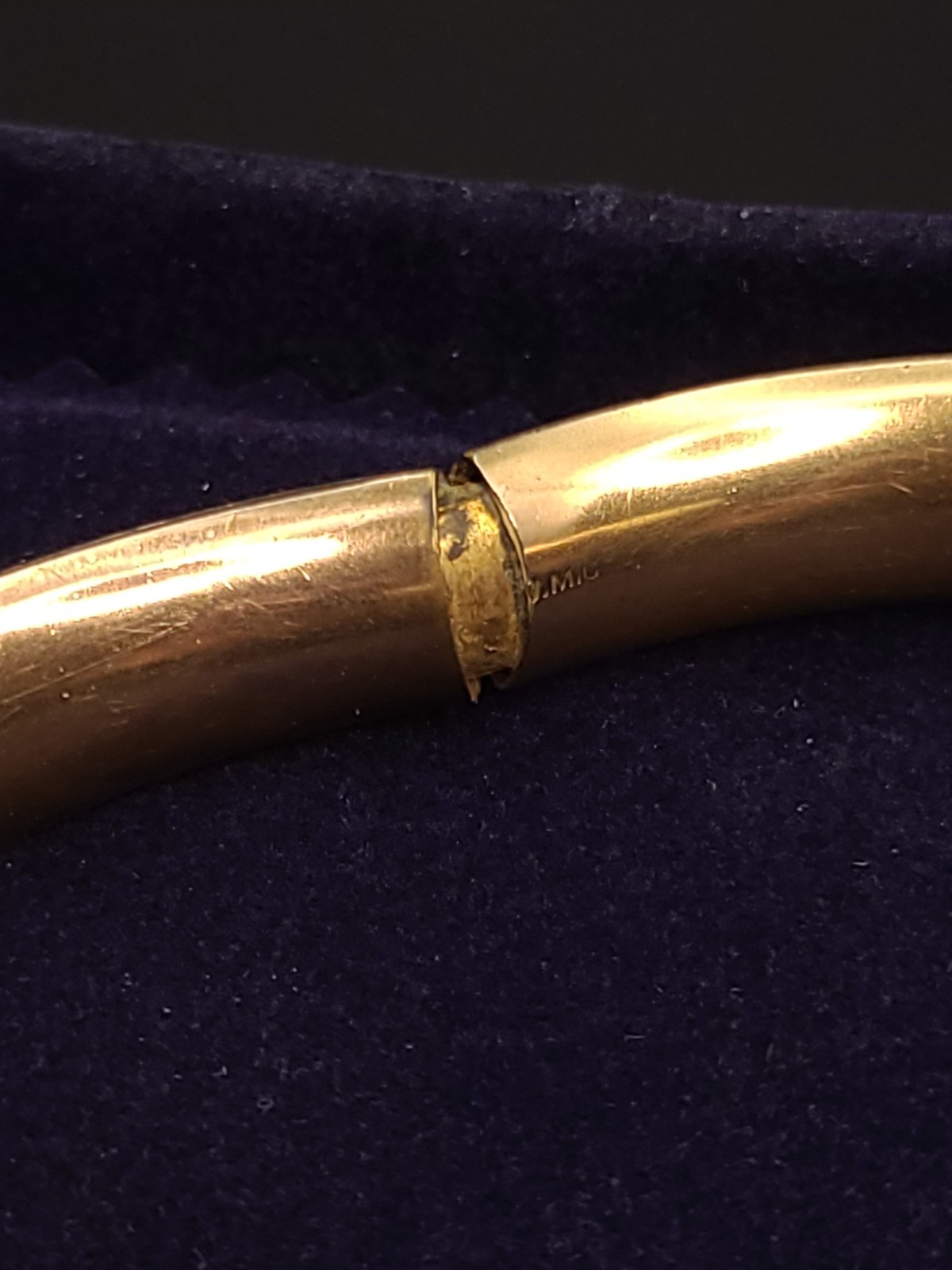 Antique Victorian Gold Filled Lion Head Bangle Bracelet Ruby Paste JMC