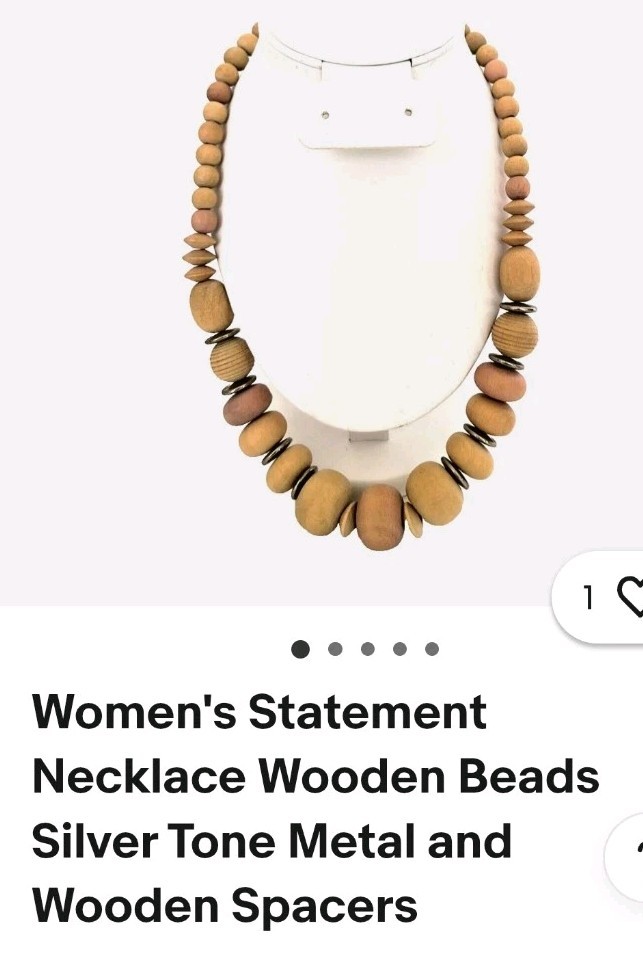 Bohemian Wood Beaded Set
