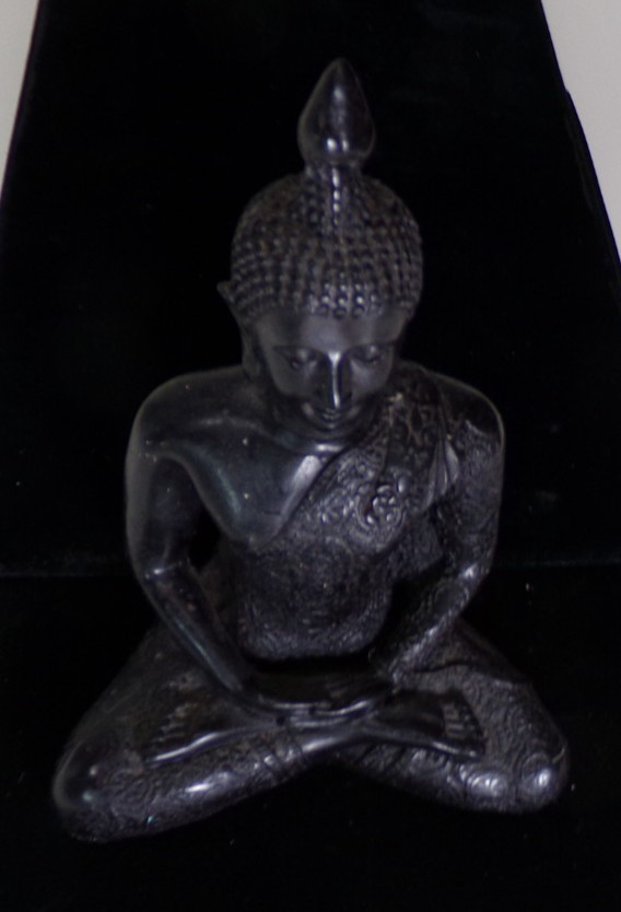 SEATED BUDDHA FIGURINE STATUE 4.5″ x 6″ 14 OZ j88cr V88CR CL88CR