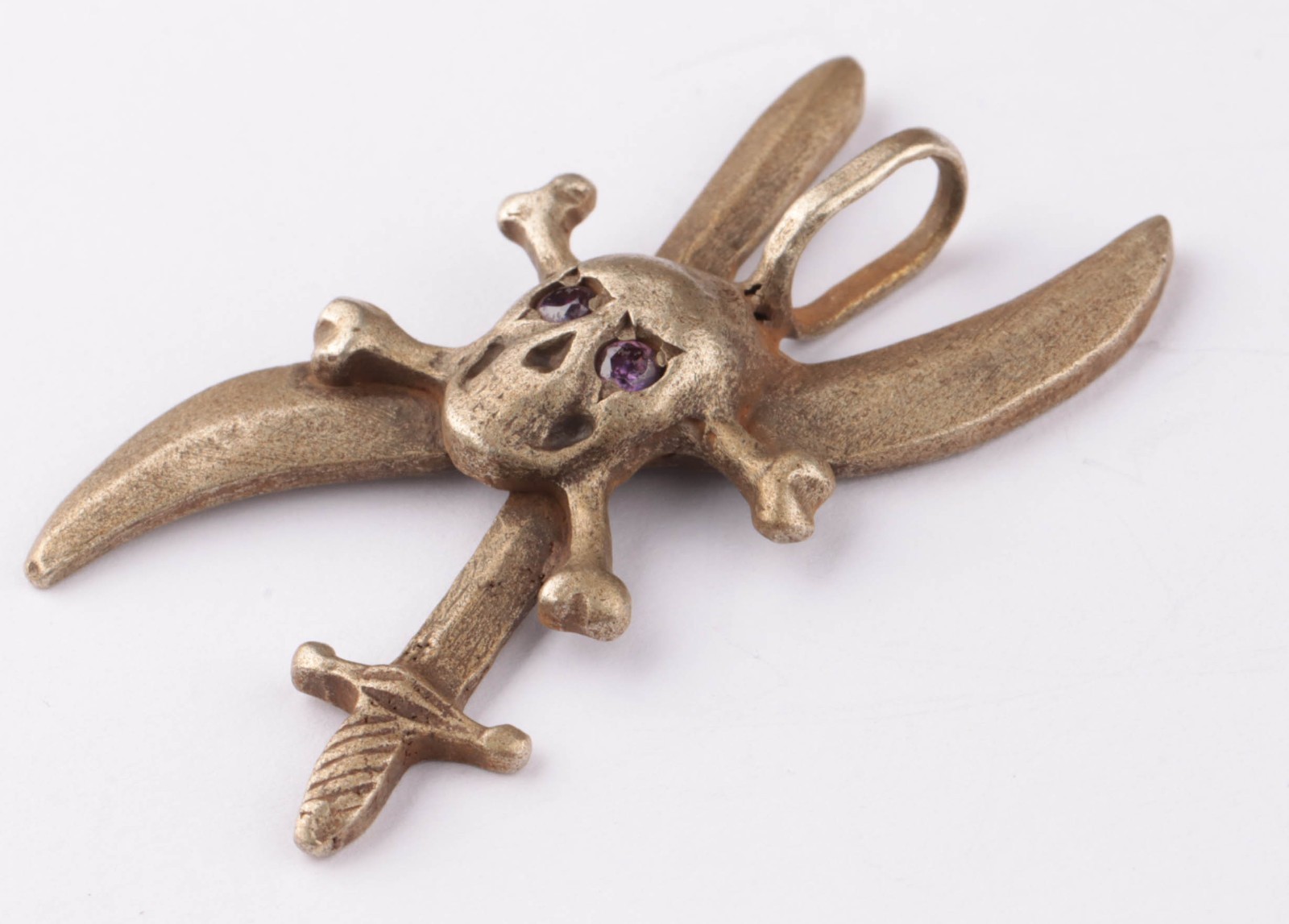 Pilot’s pendant 800 silver Air force Propeller Sword Empire Army Badge Military