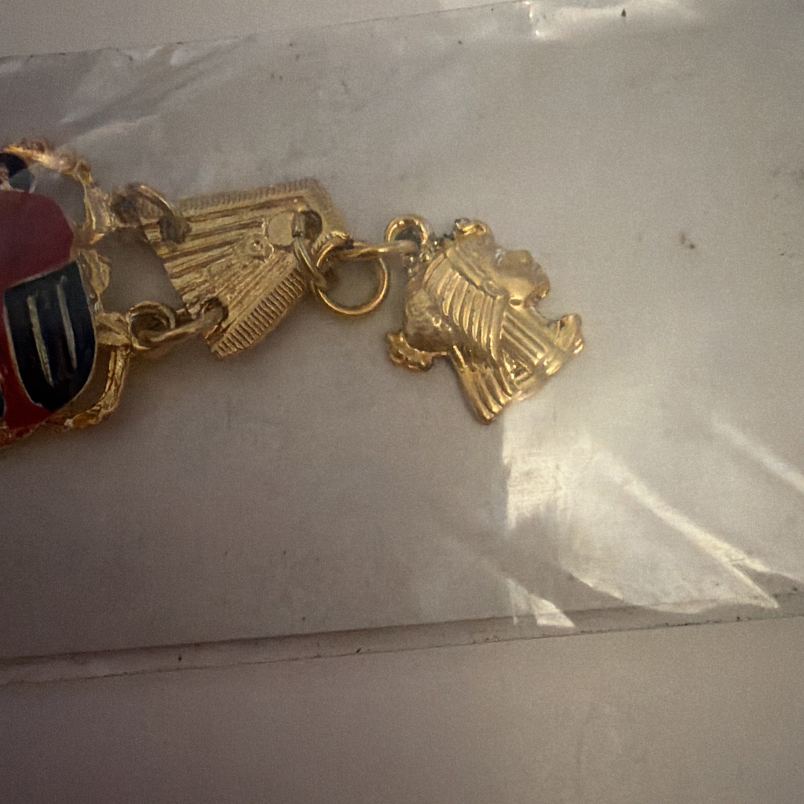 Egyptian Scarab Metal Bracelet (K