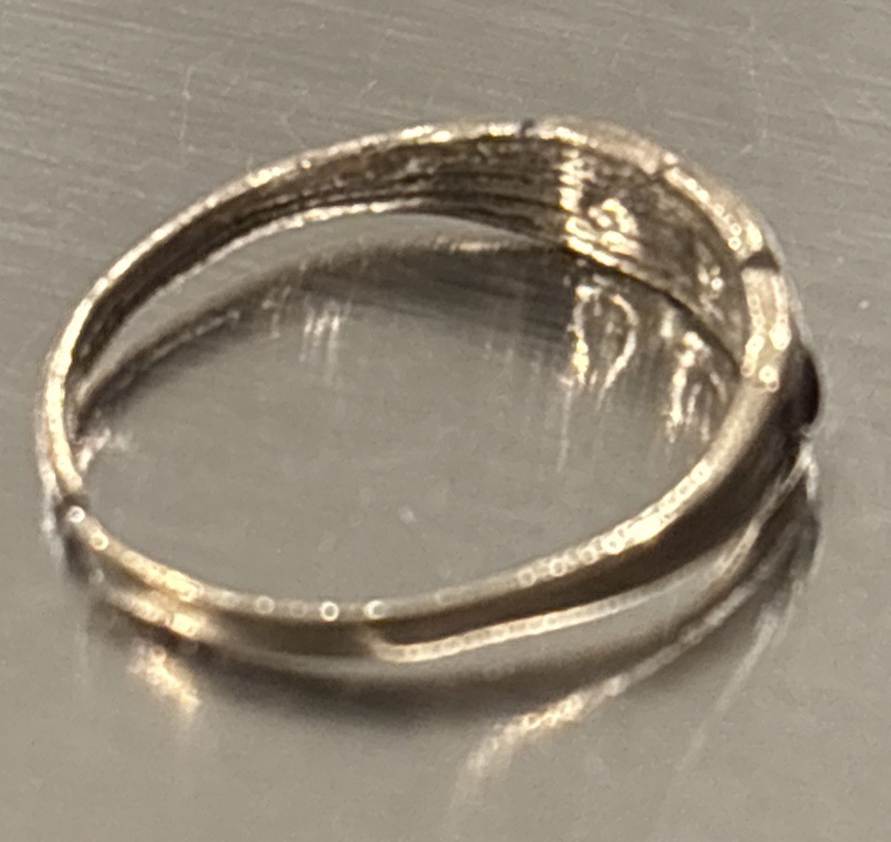 Vintage Little Nemo Gold Plated Rhinestone Childs Ring Size 1
