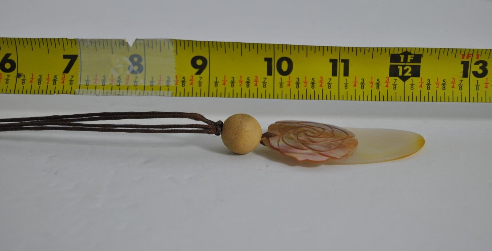 Vintage MOTHER OF PEARL Two Charm Necklace on Two Strand Robe 18 inch