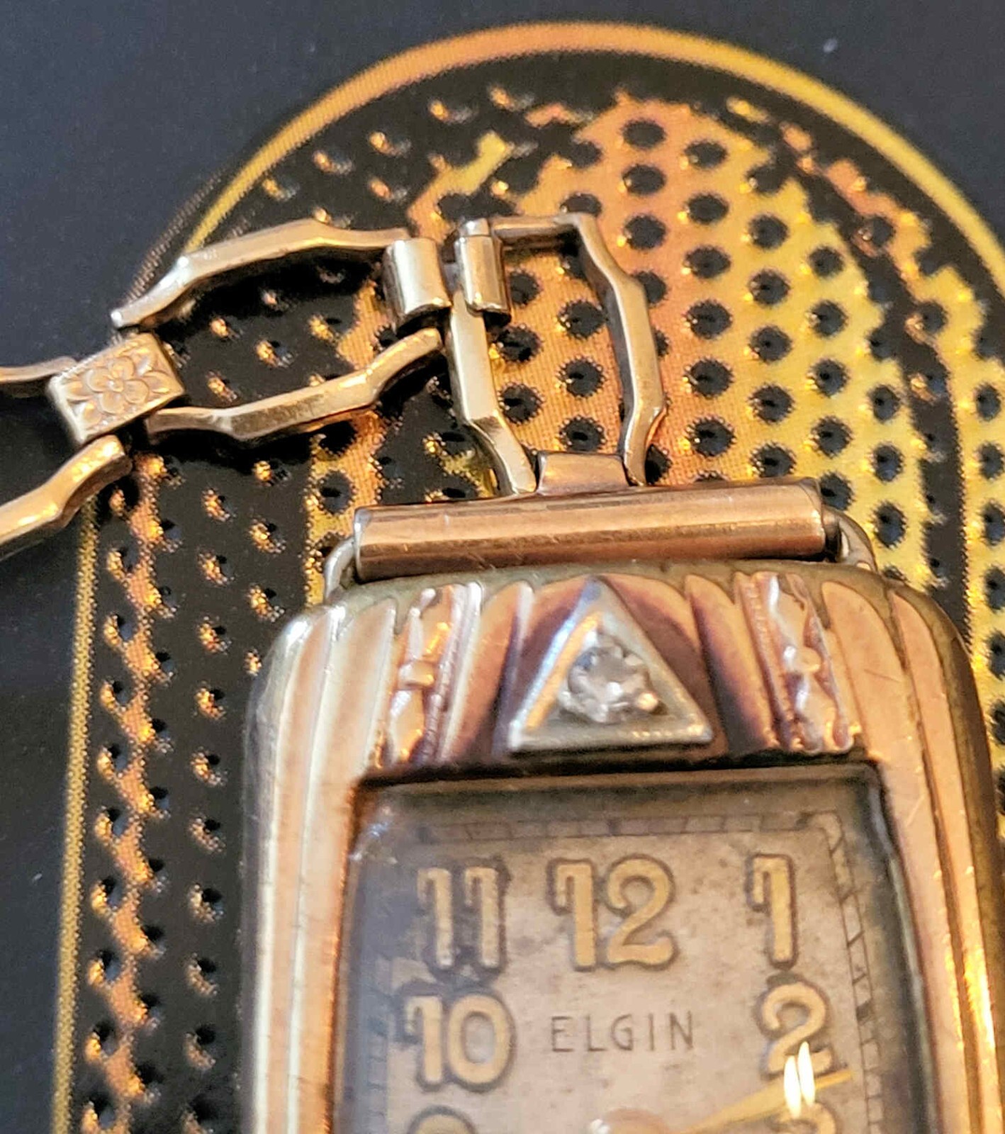 Vintage Elgin Ladies Watch “Art Deco” 1935 W/ Celluloid case
