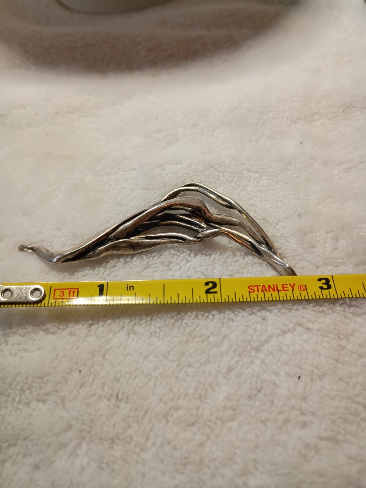 Vintage Modernist Abstract Sterling Silver Pendant