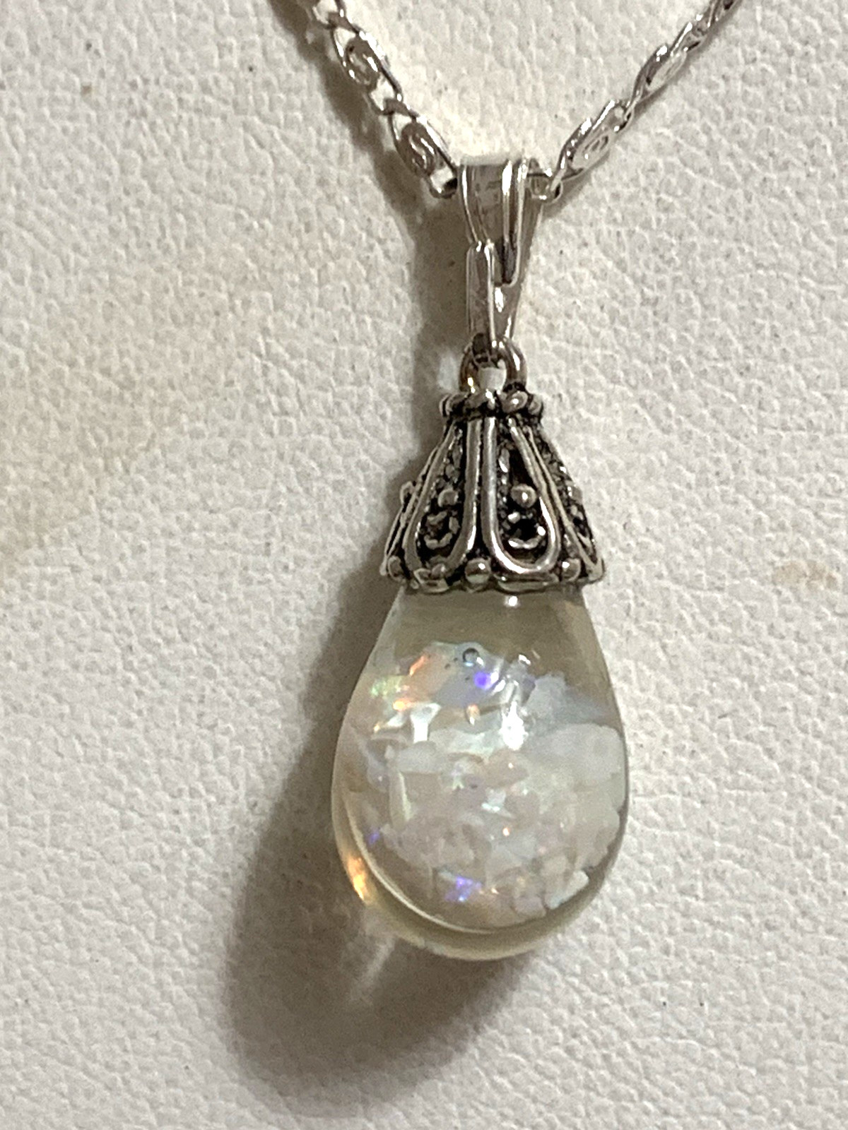 HOLIDAY SALE* ANTIQUE COLOSSAL 21MM FLOATING OPAL NECKLACE STYLE#1A-Sterling