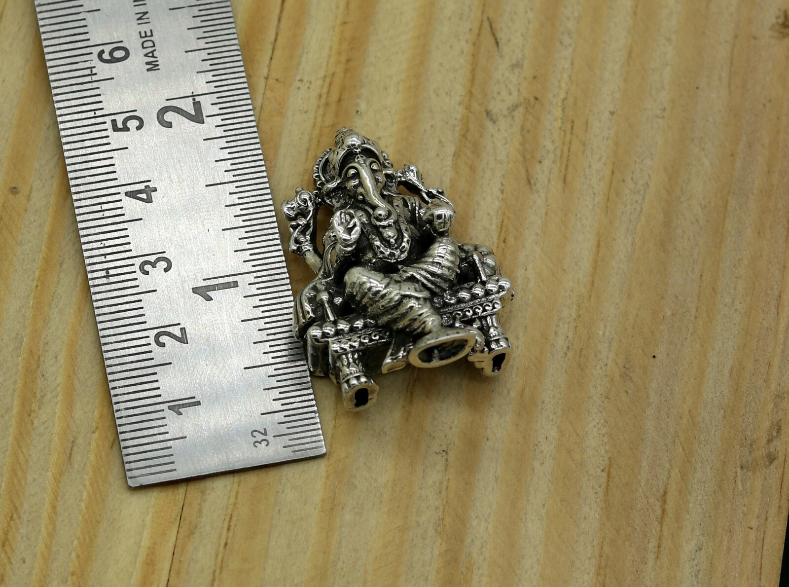 925 sterling silver Lord Ganesha statue, figurine, puja article home temple su02