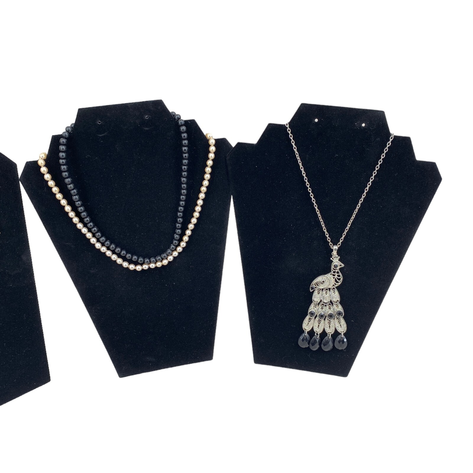 Costume Jewelry Lot of 4 with Assorted Colors/Sizes Necklaces