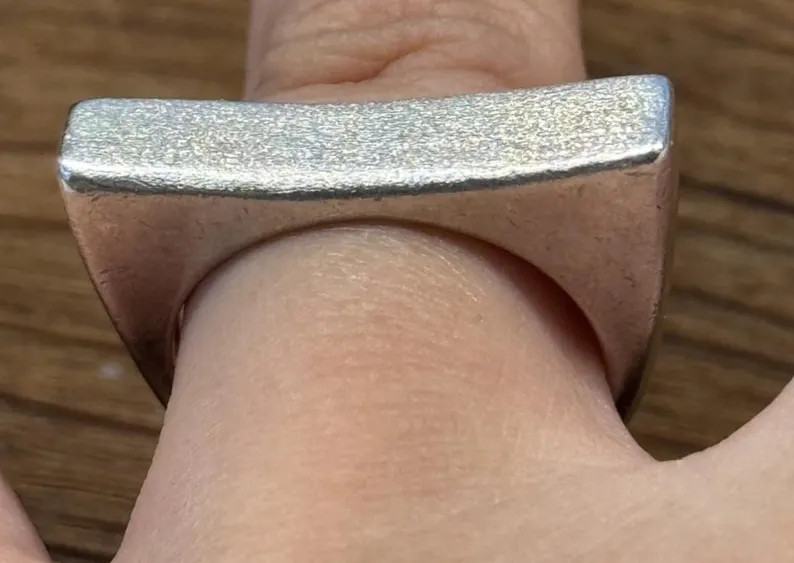 vintage artisan ring sterling silver 925