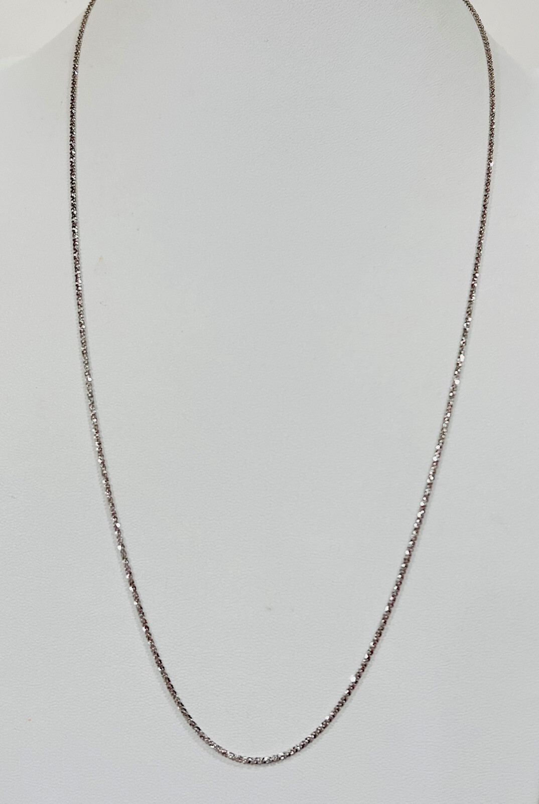 DaneCraft Tarnish Free 925 Italian Sterling Silver Foxtail Necklace 24”