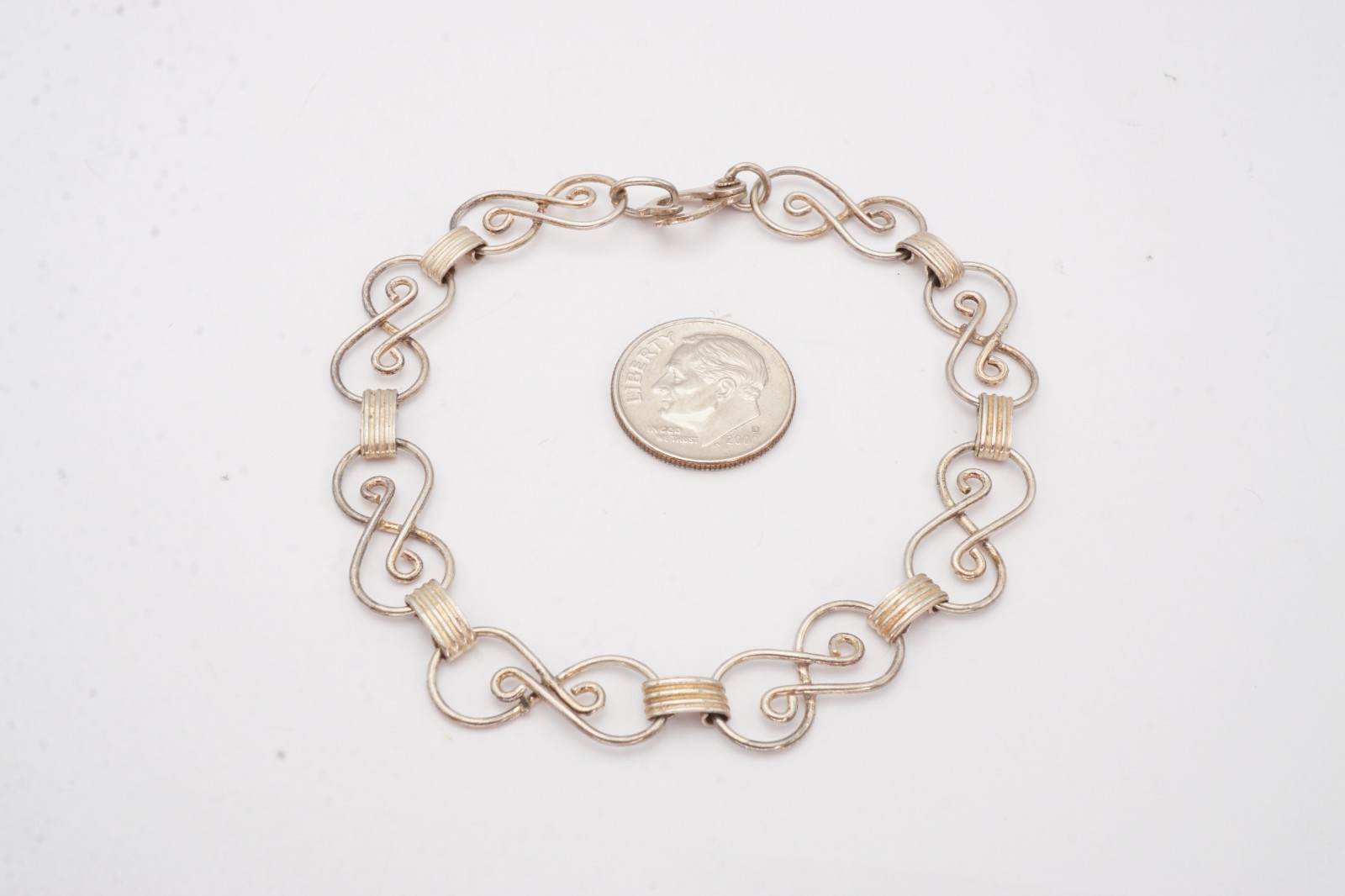 Vintage 835 Silver Bracelet 7.75″