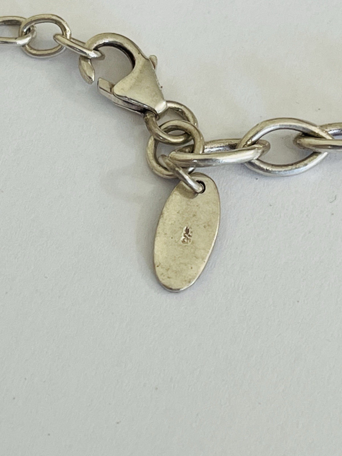 Vintage Sterling Silver Chain Citrine Drops Cluster Lariat Tassel Necklace 30g