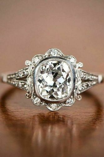 Art Deco Vintage 3.40 Ct White Diamond Wedding Ring 925 Sterling Silver