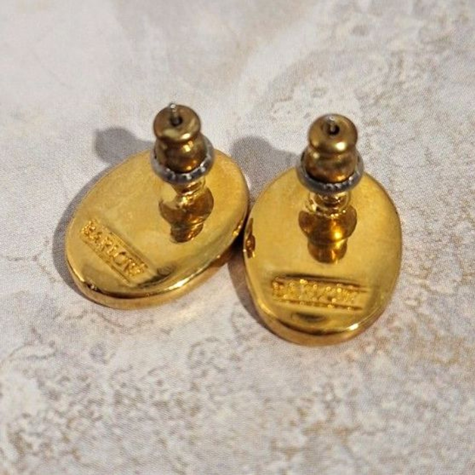 Barlow Vintage Horse Themed Stud Back Pierced Earrings Equestrian Gift For Her