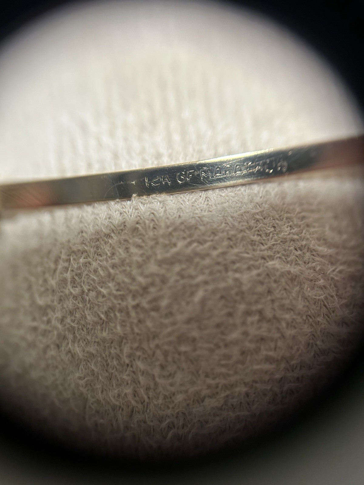 12K Yellow Gold Filled, Edge Hinged Bracelet